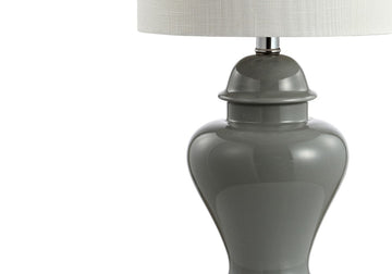 Qin 22" Ceramic/Iron Classic Cottage LED Table Lamp - JONATHAN Y